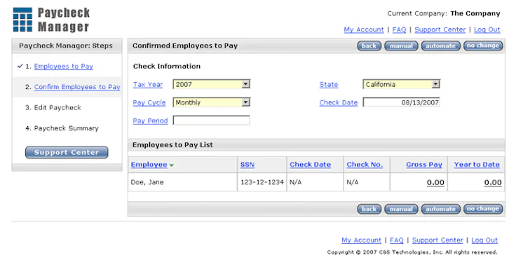 paycheck manager