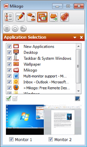 Capture d'écran Mikogo pour Logiciel Partage d'écran