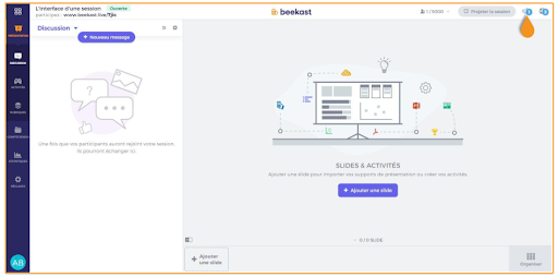 Capture Beekast pour Logiciel Outils Collaboratifs