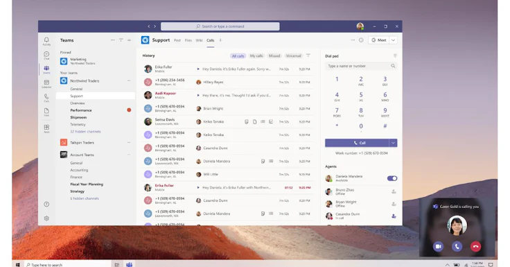 Capture Microsoft Teams pour Logiciel Outils Collaboratifs