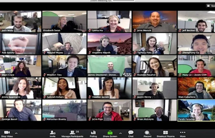 Capture Zoom pour Logiciel Outils Collaboratifs
