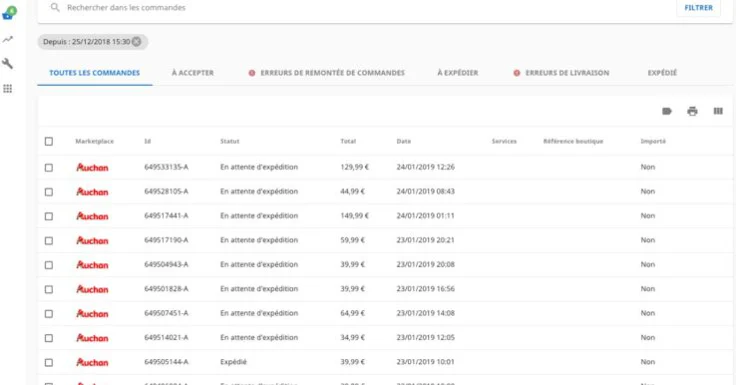 Gestionnaire de flux : Shoppingfeed