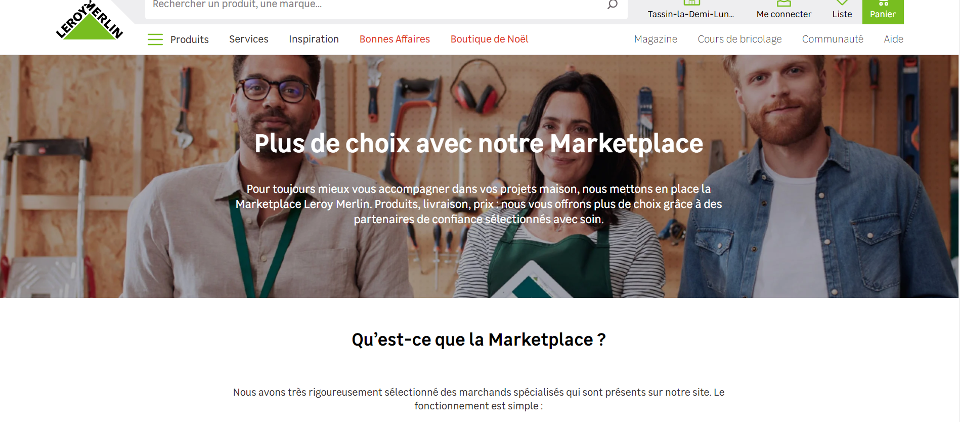 Un exemple de marketplace Mirakl : la marketplace Leroy Merlin