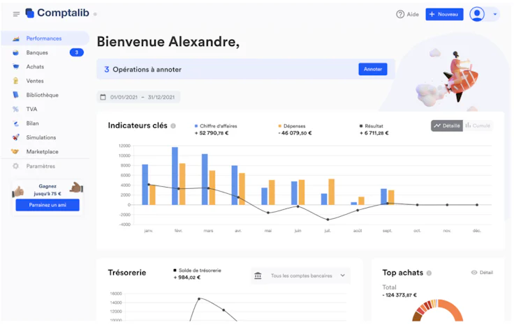 Comptalib est une application web et mobile intelligente 