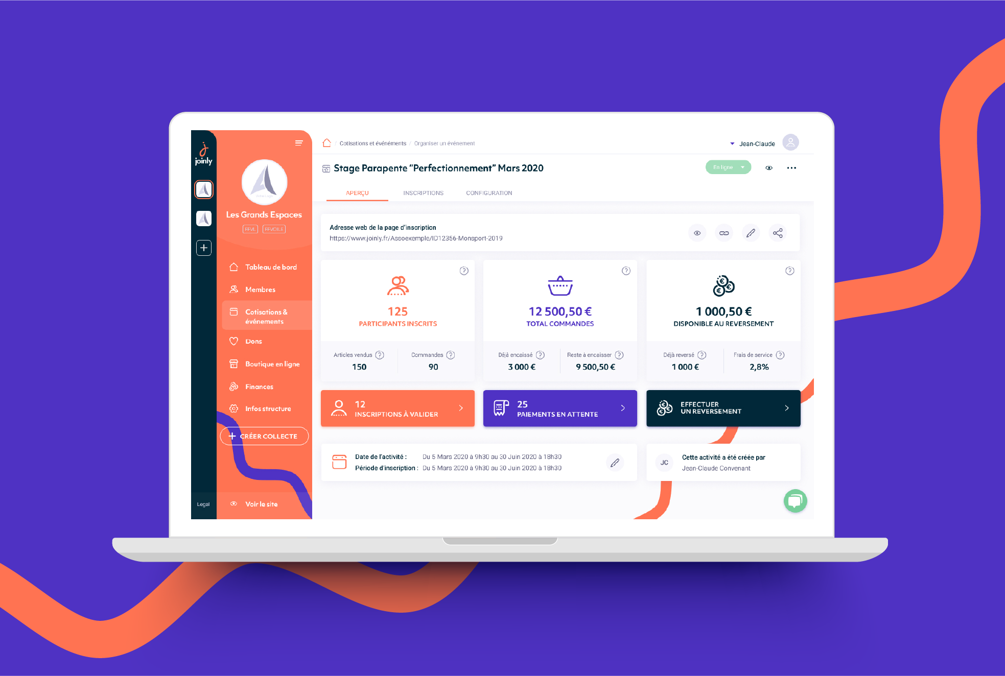 Joinly gestion association