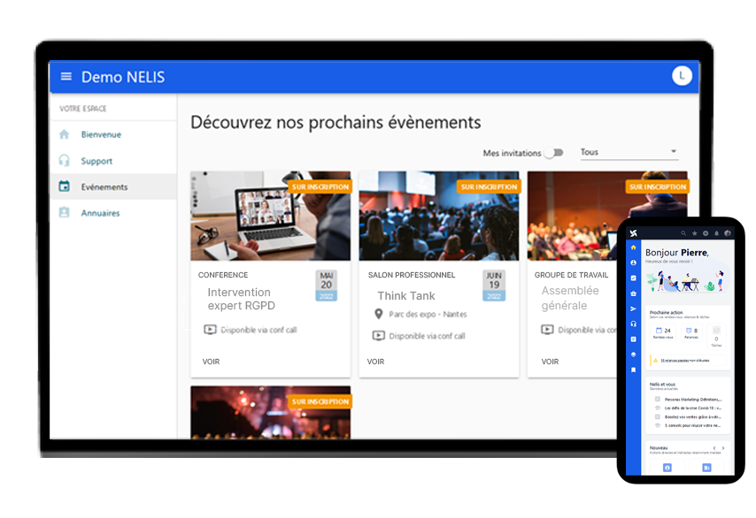 Le logiciel événementiel couplé à un CRM puissant : Nelis 