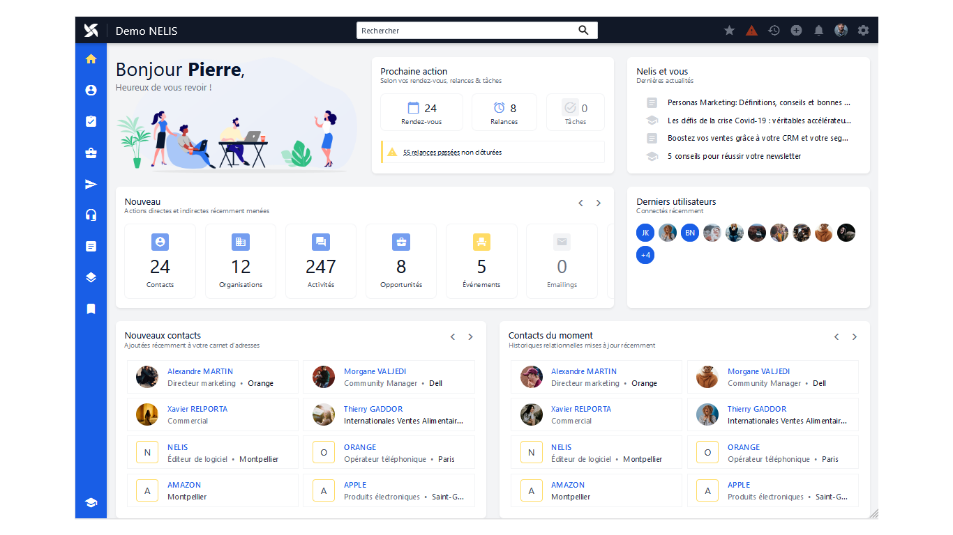 Le gestionnaire de contact, ou comment gérer ses données clients en quelques clics