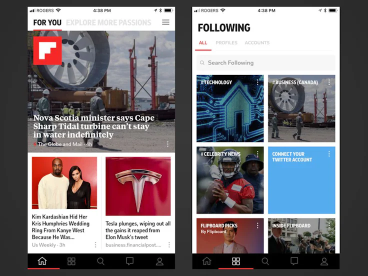 Outil de veille concurrentielle : Flipboard