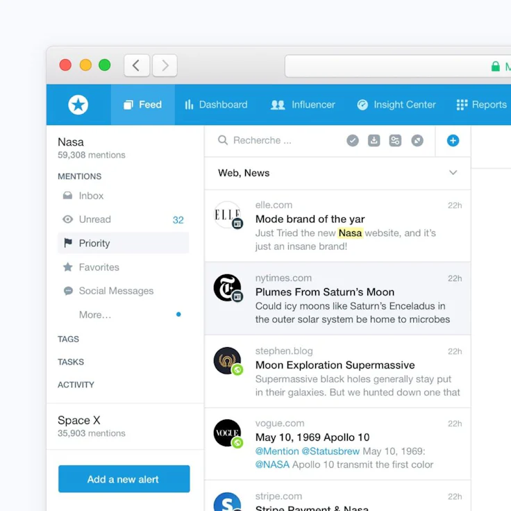Outil de veille concurrentielle : Mention