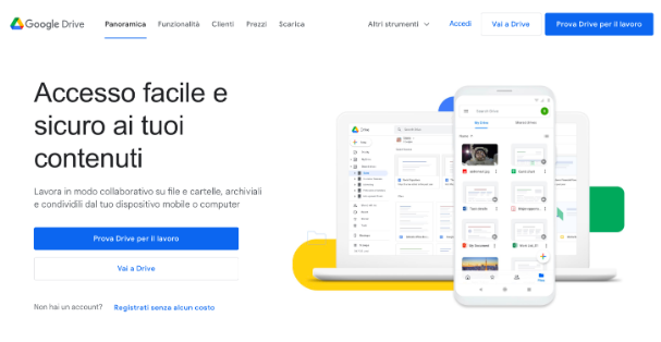 Google drive screenshot