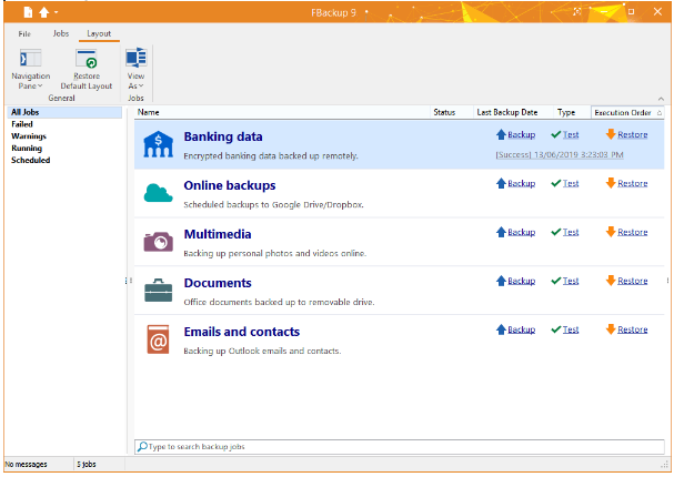 FBackup Screenshot