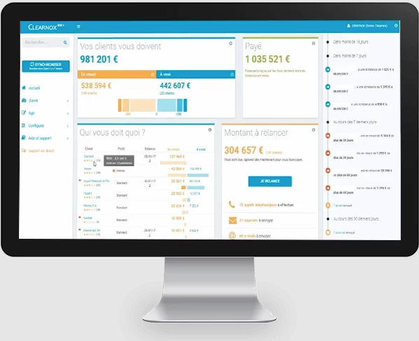 logiciel de recouvrement : Clearnox