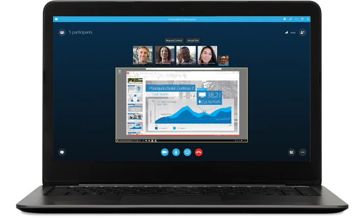 outils télétravail : Skype