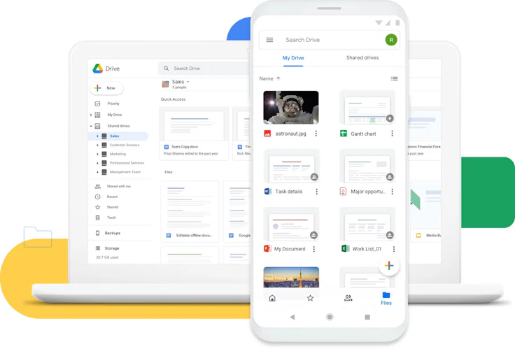 outils télétravail : Google Drive