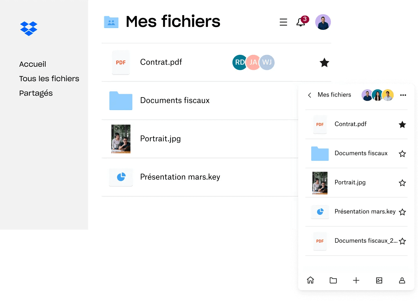outils télétravail : dropbox