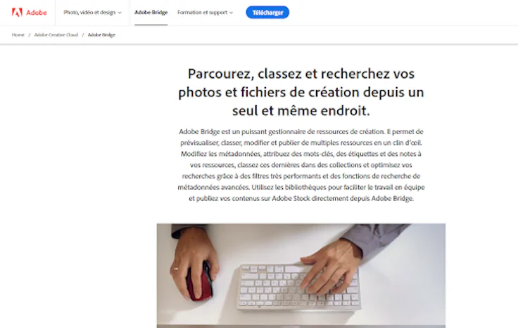 Logiciel photothèque : Adobe Bridge