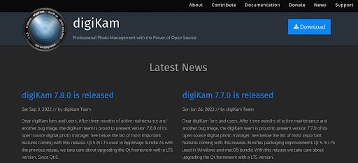 Logiciel photothèque : DigiKam
