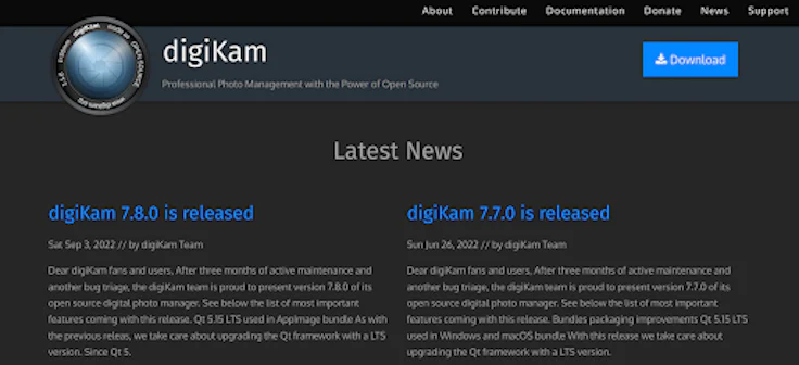 Logiciel photothèque : DigiKam