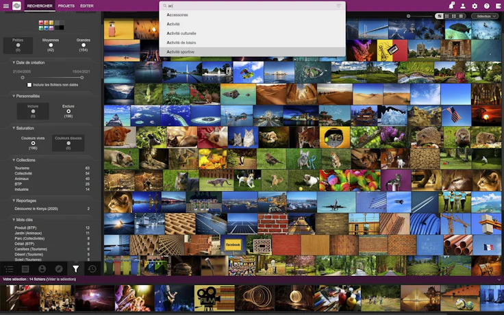 Logiciel photothèque : Ephoto Dam