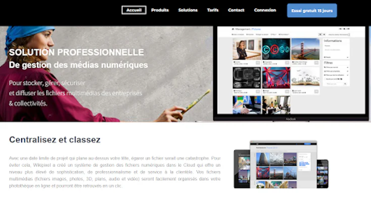 Logiciel photothèque : Wikipixel