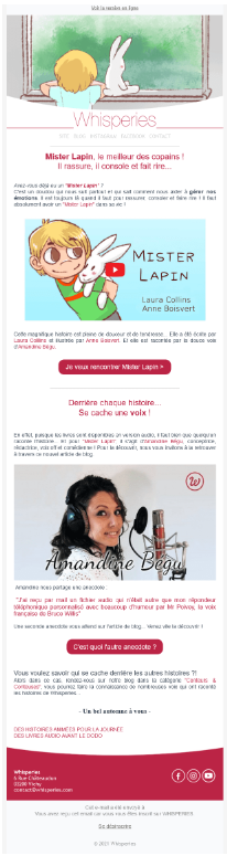 Exemple design email pour briser les codes