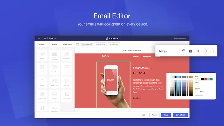 Logiciel emailing : Benchmark Email
