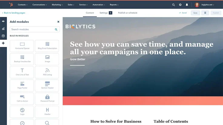 Logiciel emailing : HubSpot