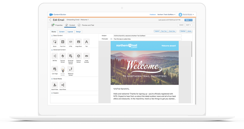 Logiciel emailing : Salesforce Marketing Cloud