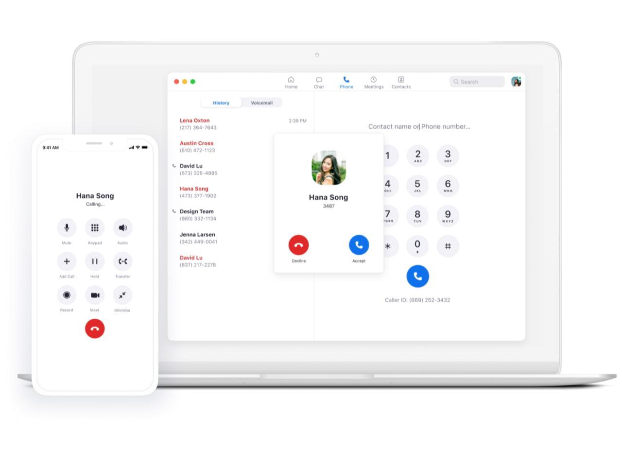 Zoom interface Cloud PBX
