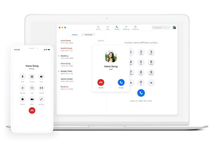 Zoom interface Cloud PBX