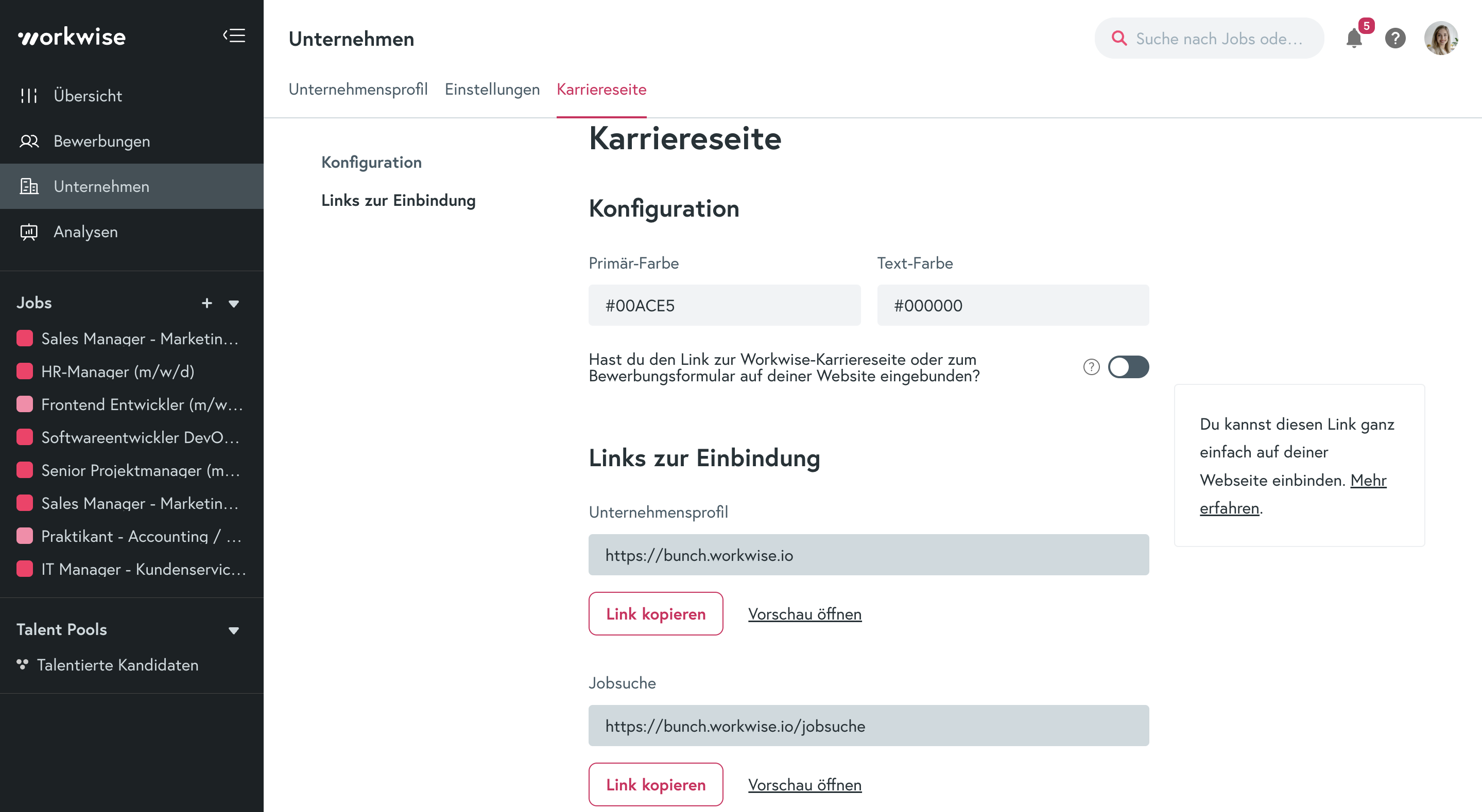 workwise-karriereseite