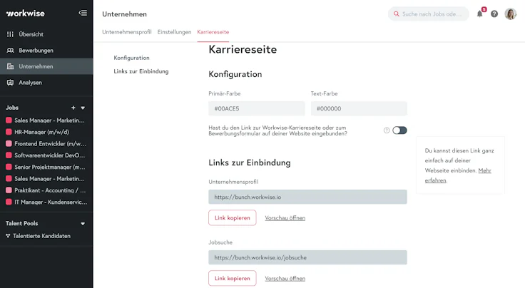 workwise-karriereseite