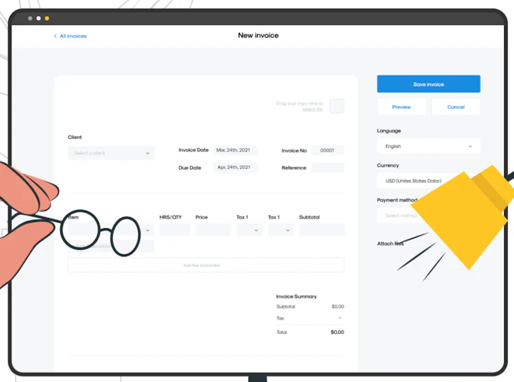 InvoiceBerry interface mobile invoicing software