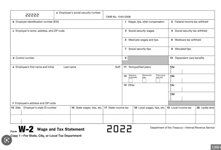 US Form W-2