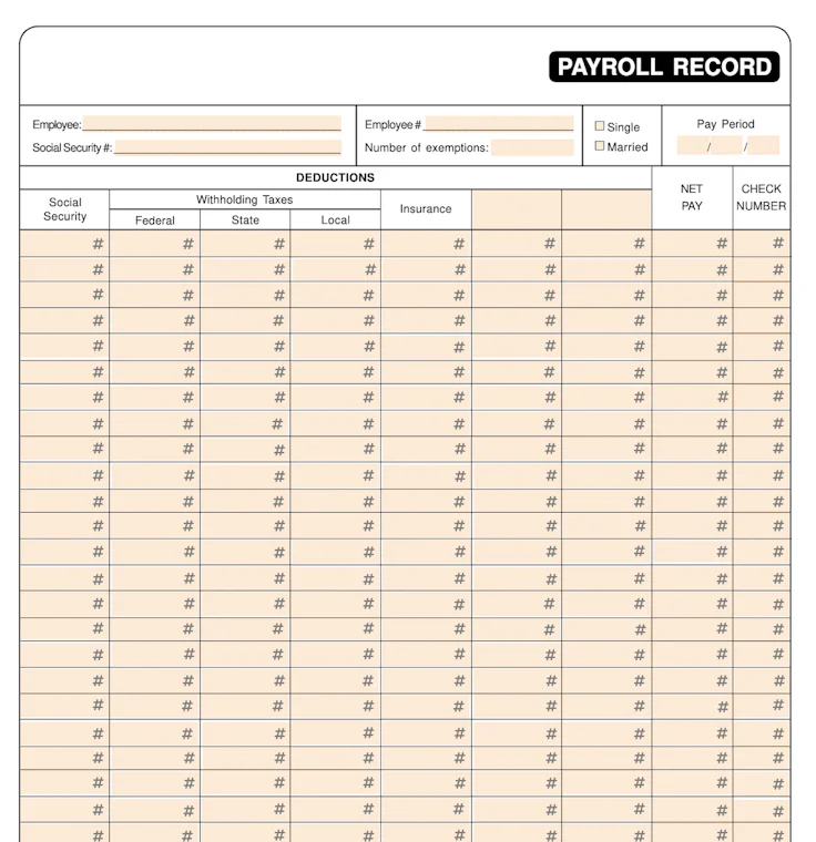 sample payroll report template