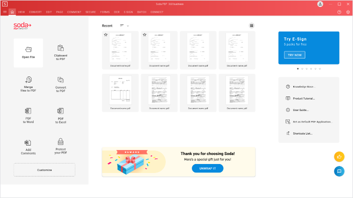 Logiciel OCR : Soda PDF