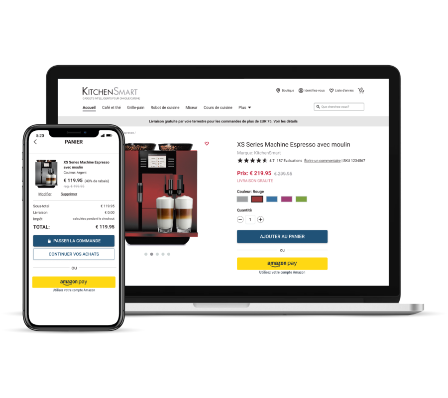 Moyen de paiement en ligne : Amazon Pay