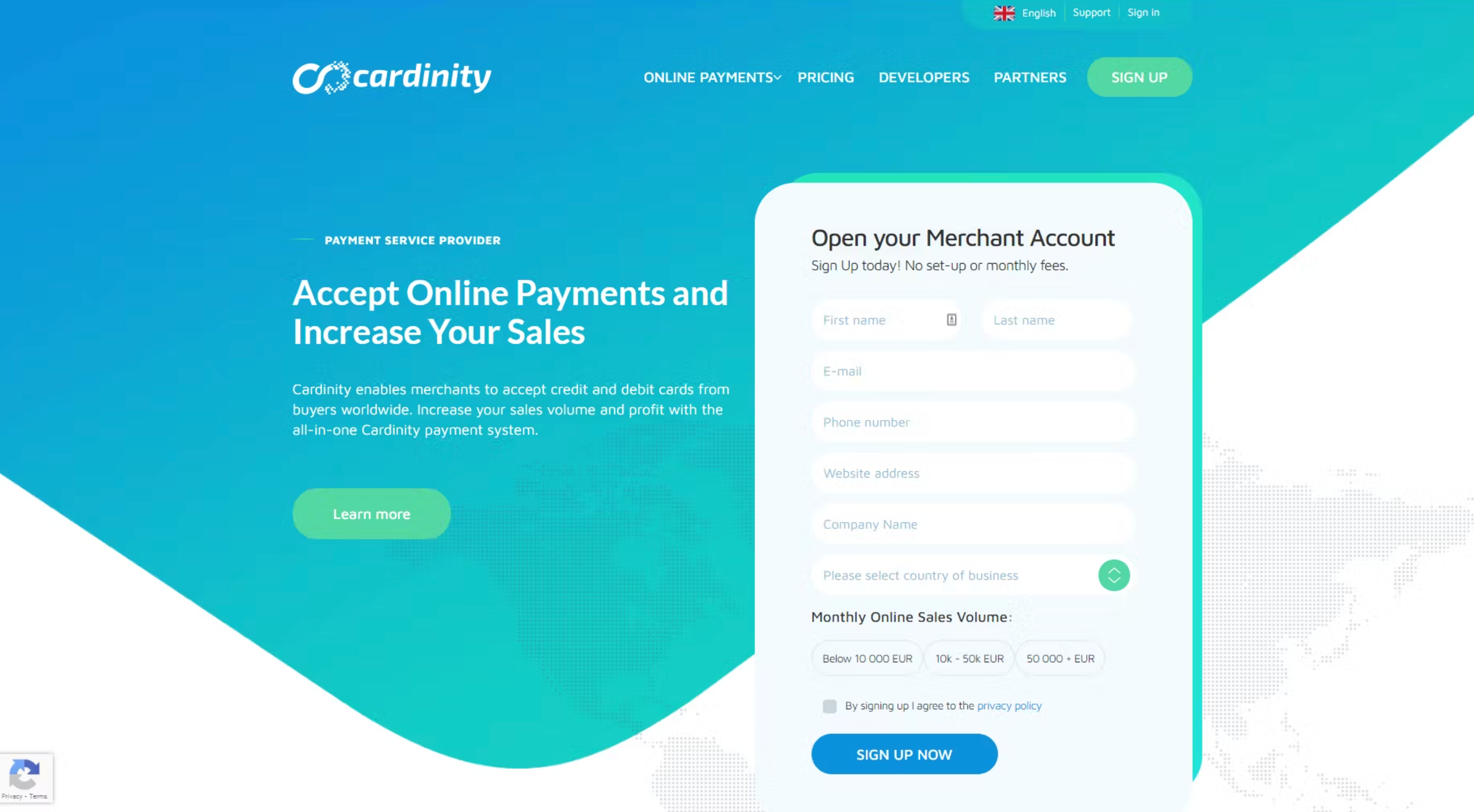 Moyen de paiement en ligne : Cardinity