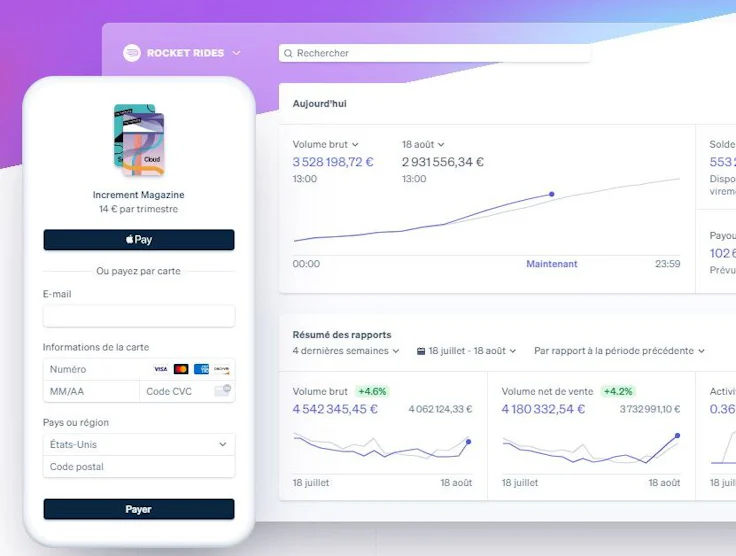 Moyen de paiement en ligne : Stripe
