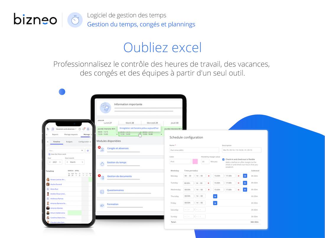Logiciel pointage : Bizneo Time Manager