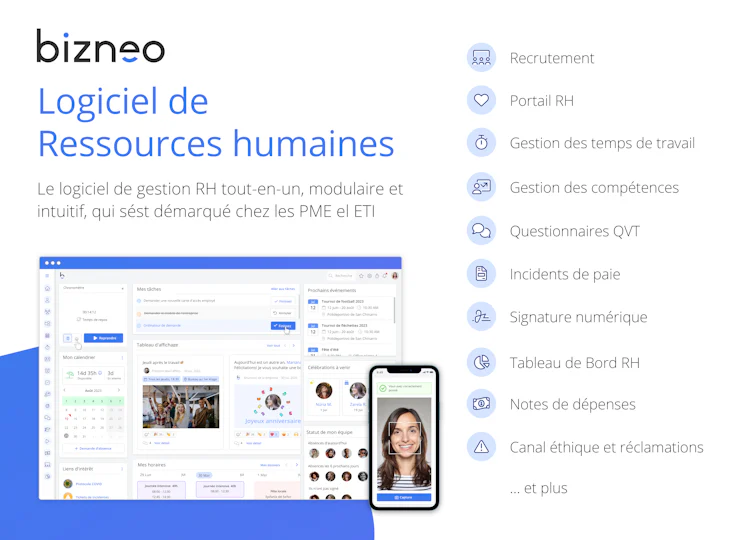 Logiciel SIRH Bizneo pour gestion des ressources humaines optimale