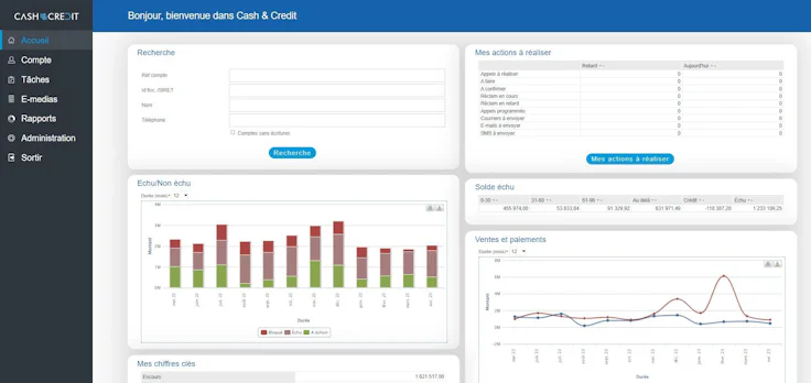 logiciel de recouvrement : Cash & Credit