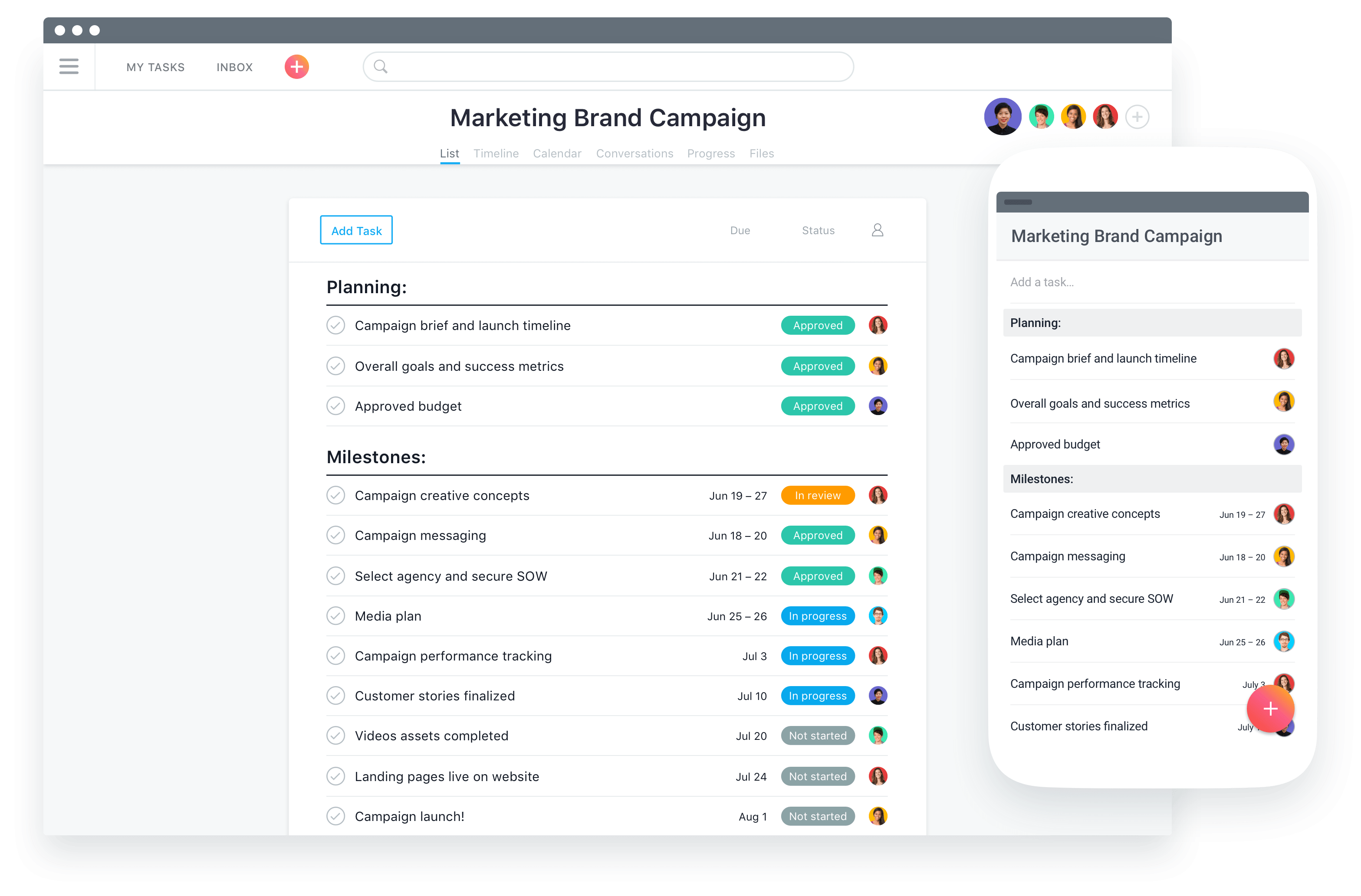 logiciel de gestion de projet : Asana