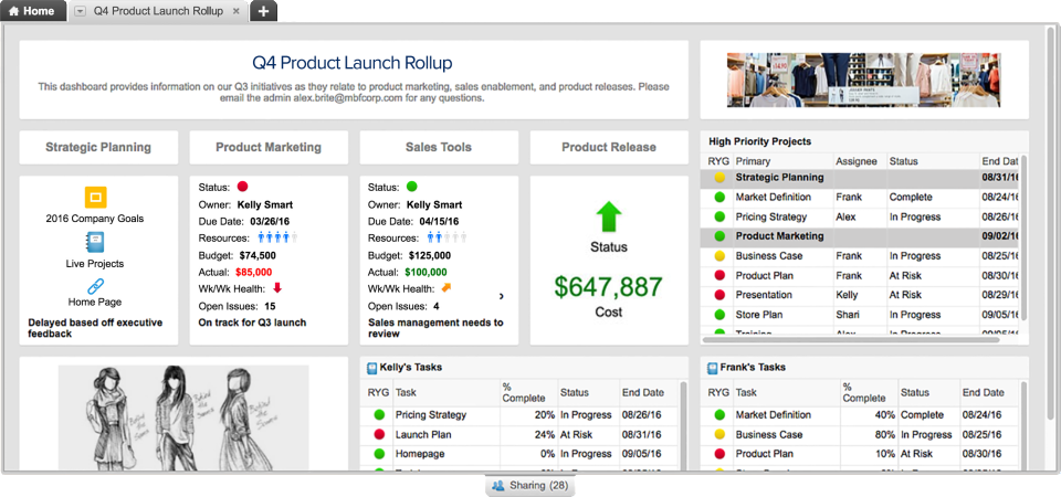 logiciel de gestion de projet : Smartsheet