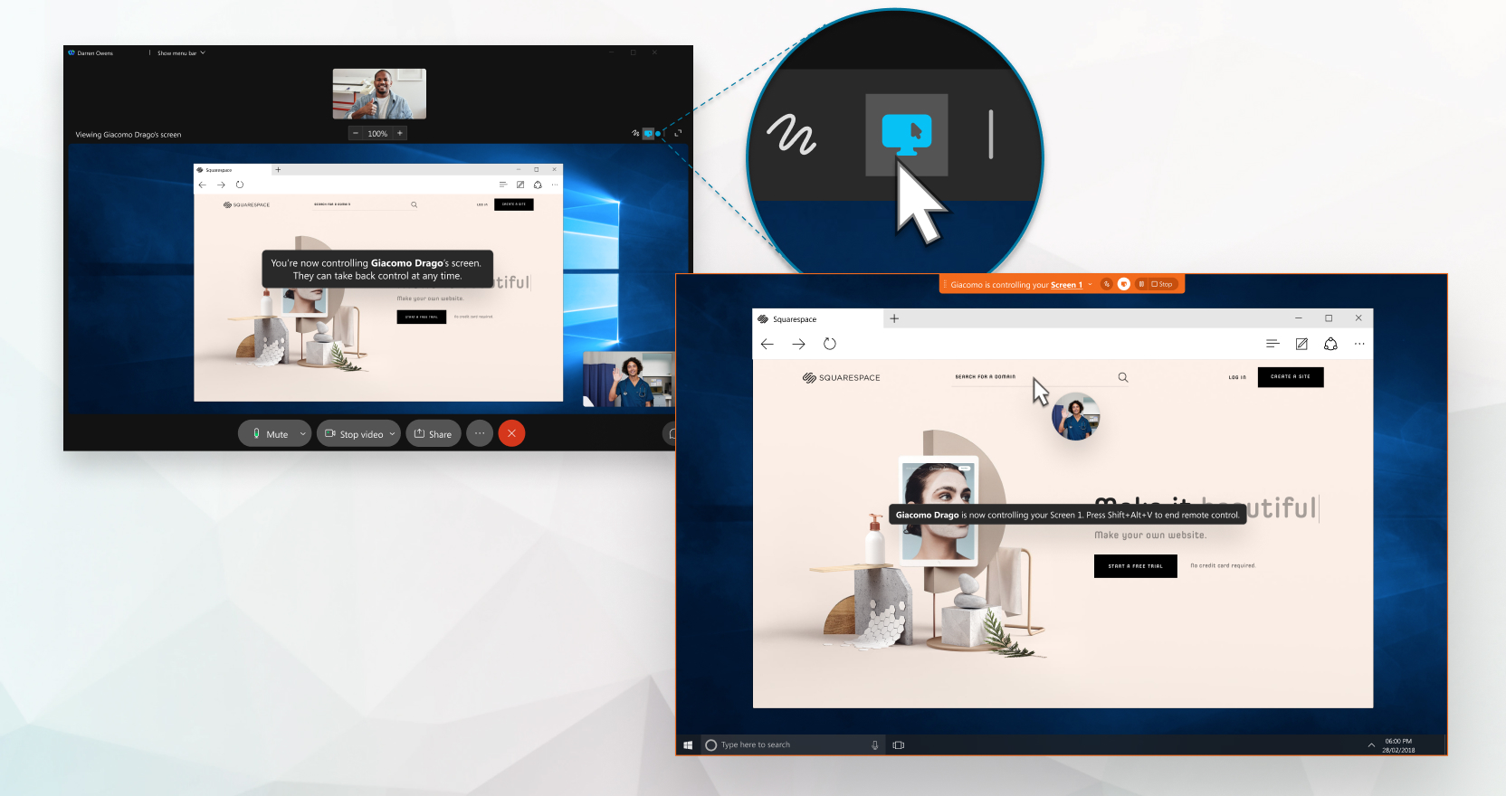 Interface WebEx Remote