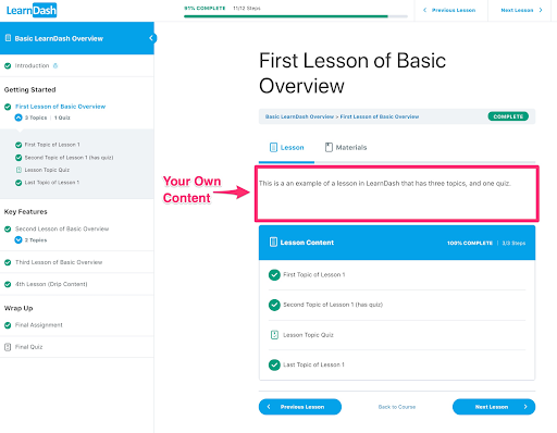 plateforme de formation : LearnDash
