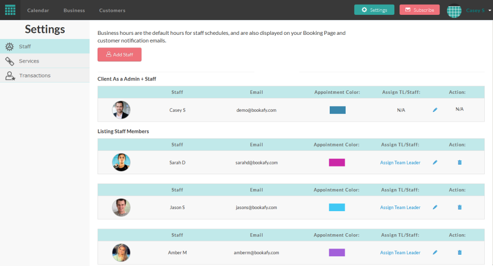 Bookafy online scheduling