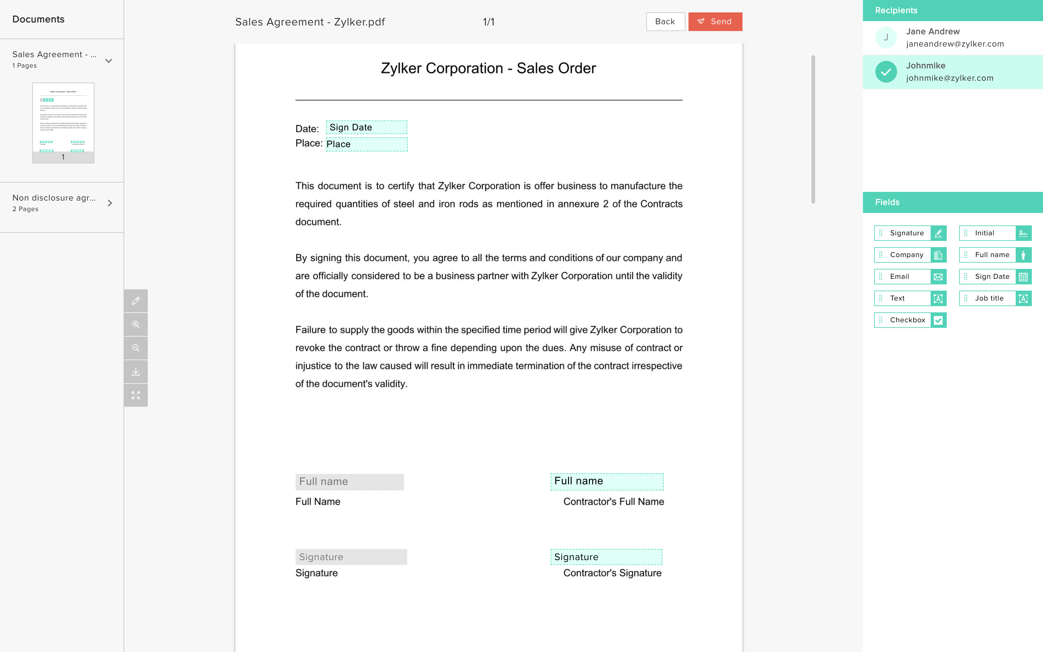 Zoho Sign