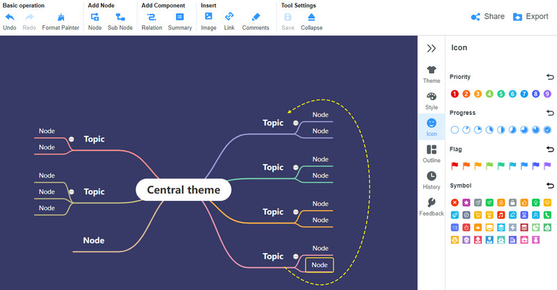 Interface de Cacoo