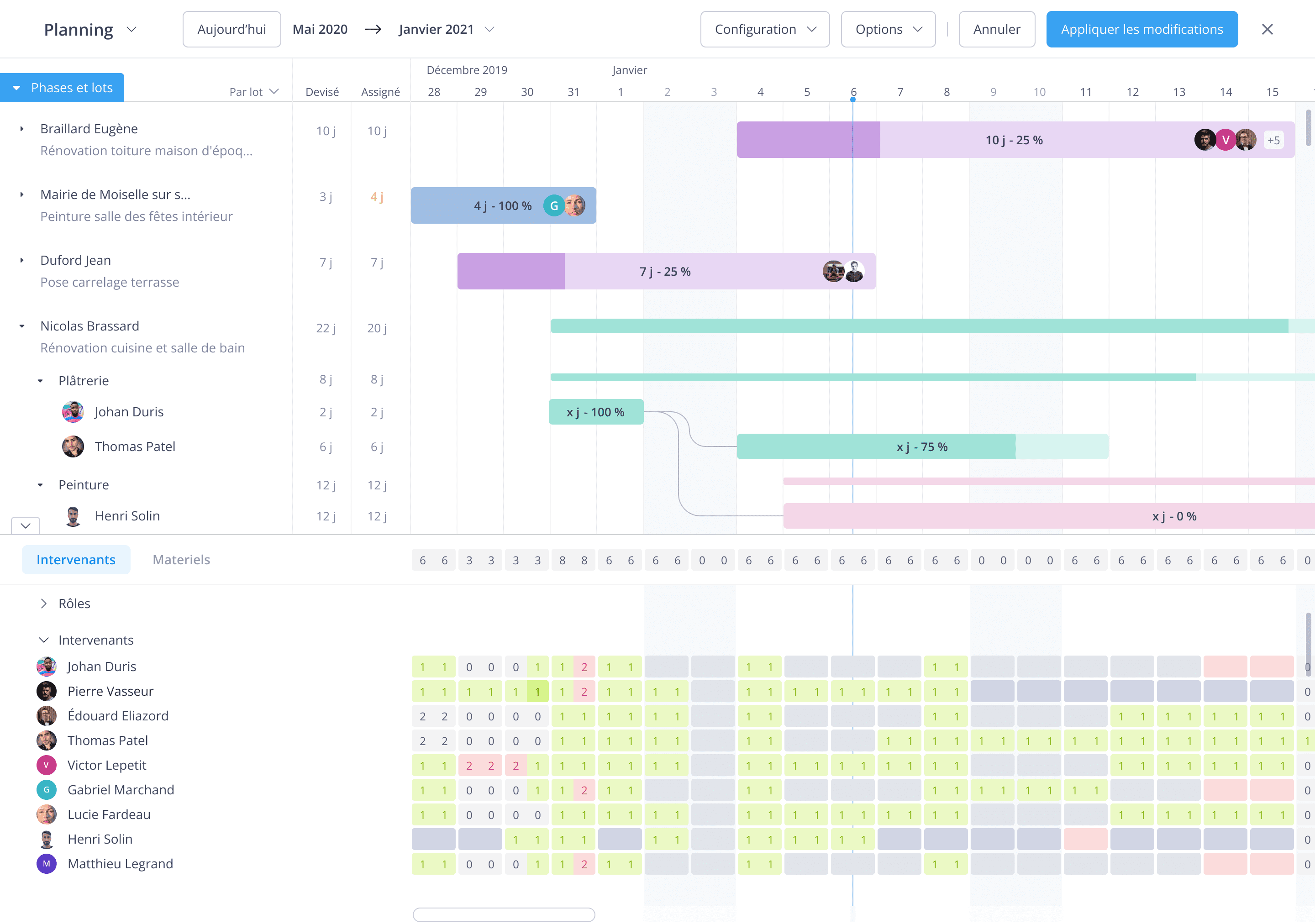 logiciel planning chantier : Obat